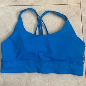 lululemon Energy Longline Bra size 14 blue